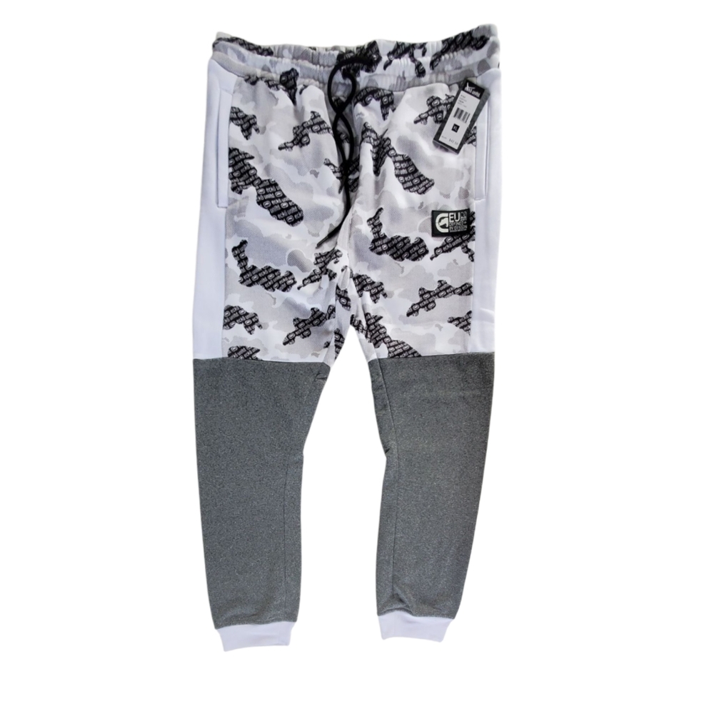 XL Ecko Unlimited Camo Black and Gray Joggers